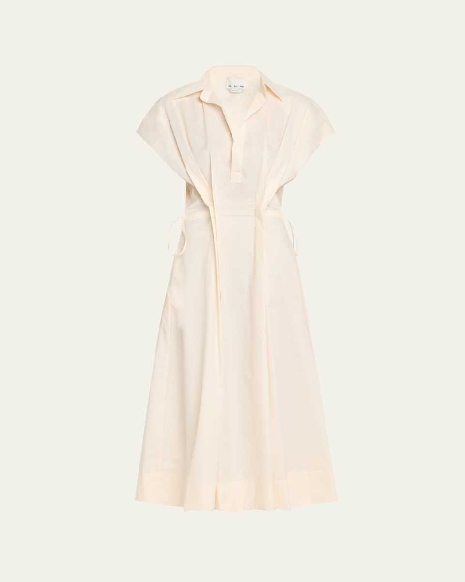Giulia Pintuck Cotton Dress